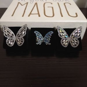 Paparazzi Butterfly Ring Set of 3